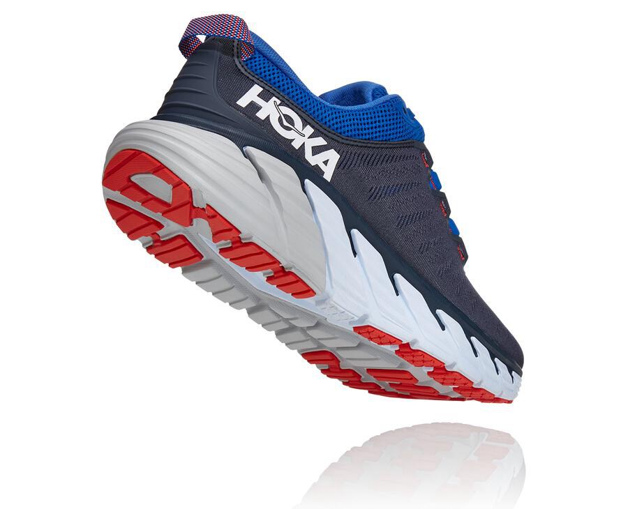 Hoka One One ランニングシューズ メンズ 黒/青 - Gaviota 3 - TN0517384